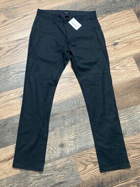 RVCA Chino Pants Mens Size 29 L 30 Black Slim Straight Daggers Fit NWT
